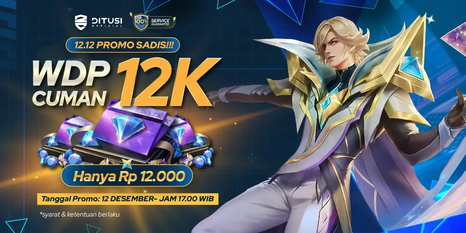 Top Up WDP cuma 12.000