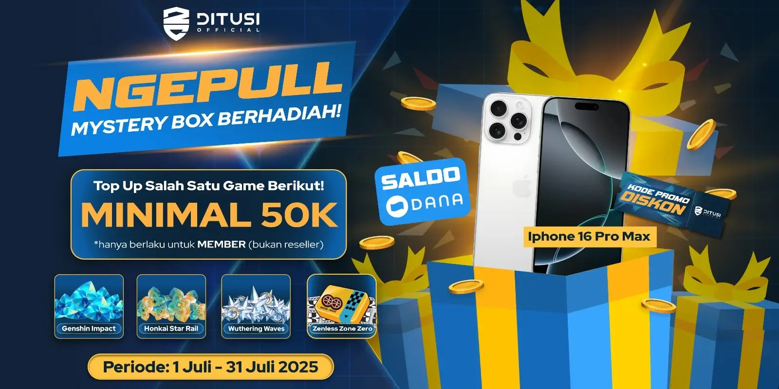 PULL Mystery Box Ditusi: Top-Up Bisa Bawa Pulang iPhone!