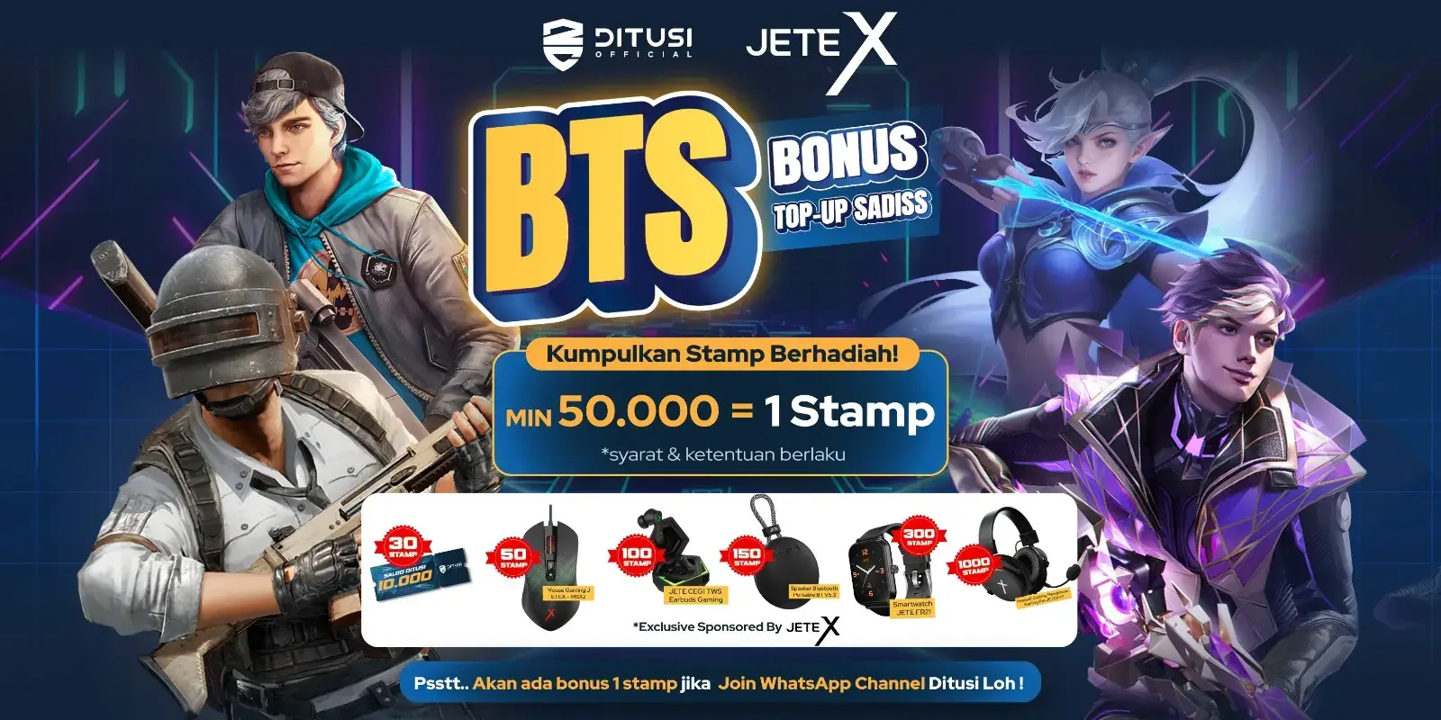 BTS: Bonus Top-Up Sadis!
